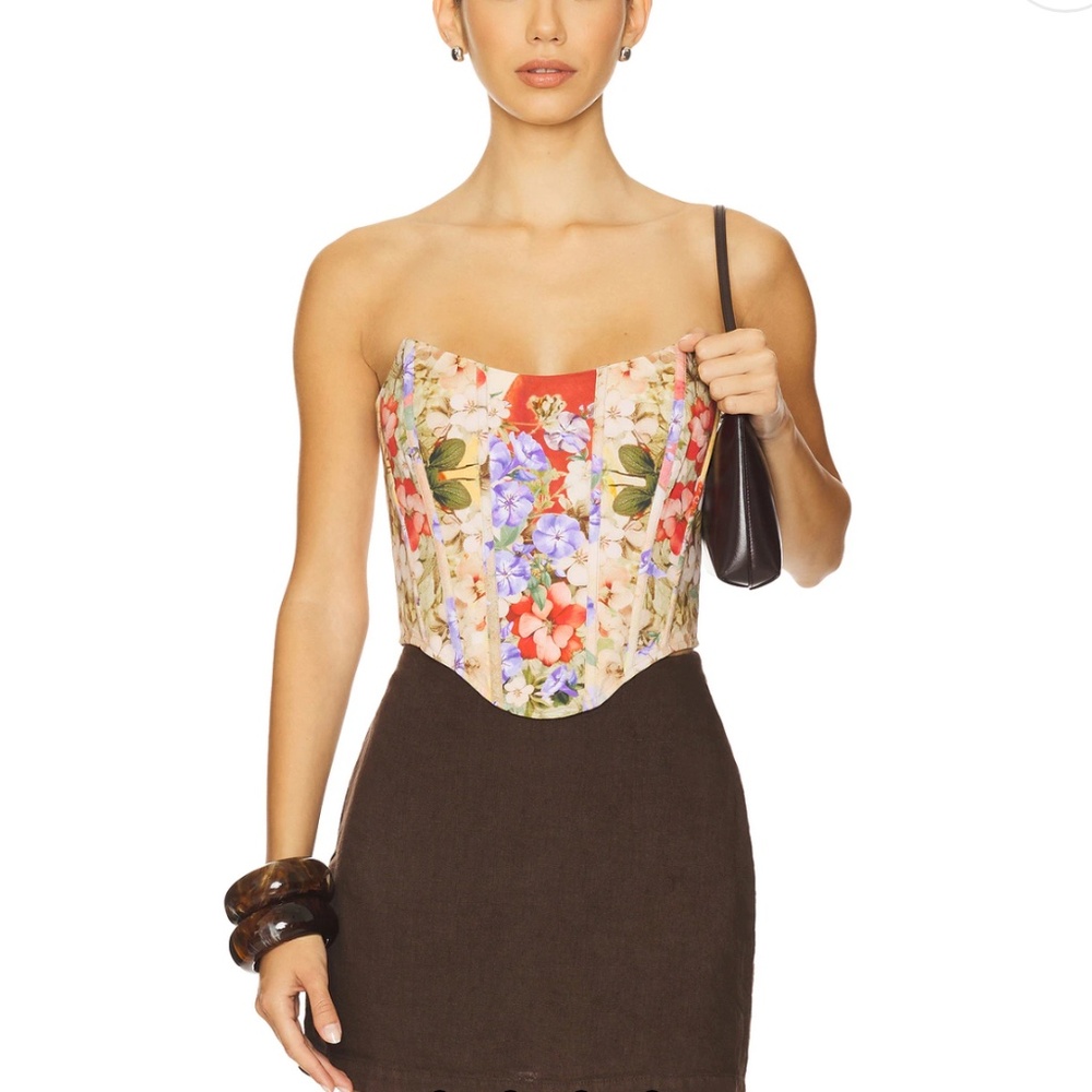 Falguni Shane Peacock x REVOLVE Corset Top in Springtime Whispers